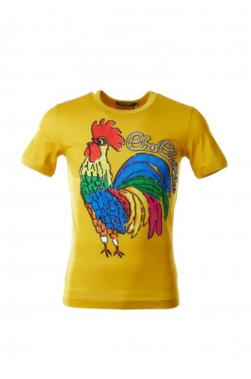 Dolce & Gabbana Men Rooster Short Sleeve T-shirt - G8GX8Z G7JYC
