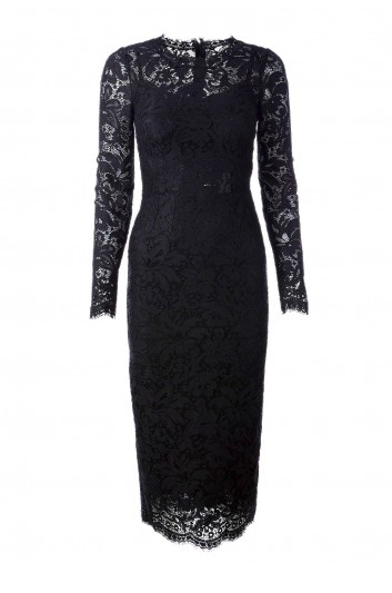 Dolce & Gabbana Vestido Largo Encaje Mujer - F67J6T HLMS5