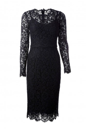 Dolce & Gabbana Vestido Largo Encaje Mujer - F6H0YT FLM33