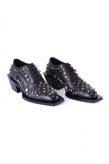Dolce & Gabbana Men Laced Jewels Strass Shoe - A20145 AY418