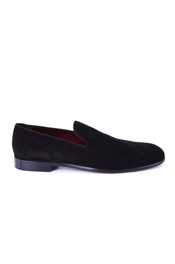 Dolce & Gabbana Men Velvet Flat Shoes - A50073 A1275