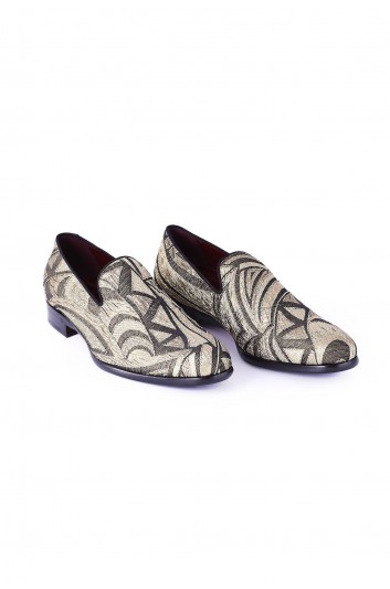 Dolce & Gabbana Men Printed Fabric Loafers - CA5499 AL053