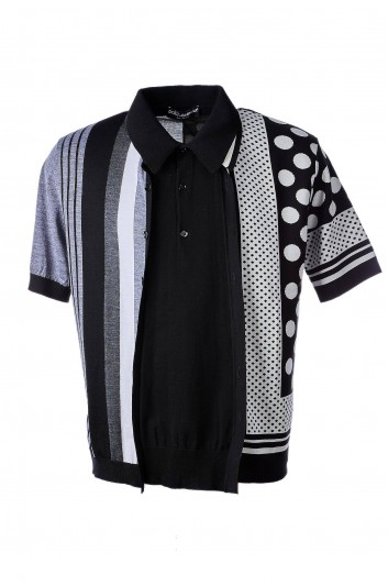 Dolce & Gabbana Men Short Sleeves Polo Neck Jumper -  GXE35T JBML5