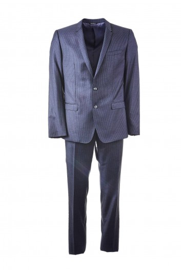 Dolce & Gabbana Men Striped 2 Pieces 2 Buttons Suit - G13AMT FR2UT