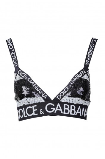 Dolce & Gabbana Sujetador Sport Lentejuelas Mujer - O1B99T ONM59