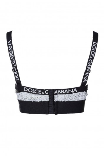 Dolce & Gabbana Sujetador Sport Lentejuelas Mujer - O1B99T ONM59