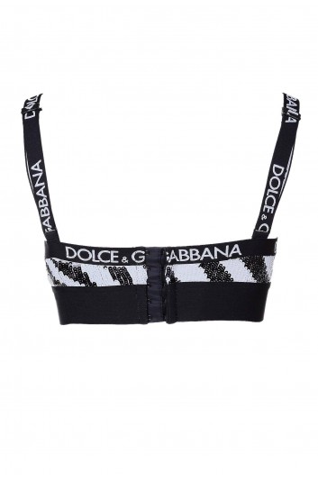 Dolce & Gabbana Sujetador Sport Lentejuelas Mujer - O1D38T FLSGI