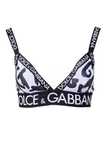 Dolce & Gabbana Sujetador Deportivo Estampado Logo Mujer - O1D41T ONM34