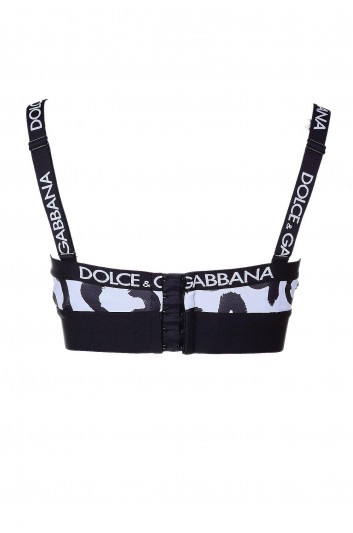 Dolce & Gabbana Sujetador Deportivo Estampado Logo Mujer - O1D41T ONM34