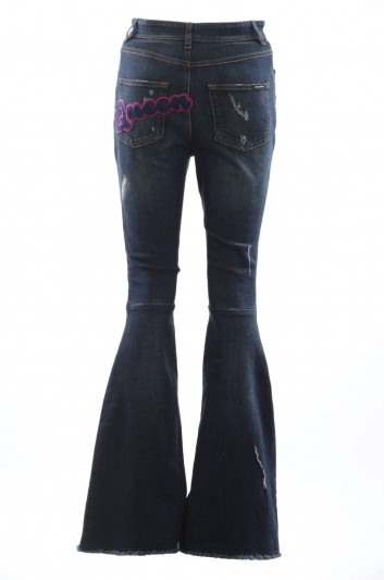 Dolce & Gabbana Women Denim Flare Trousers - FTAZ8Z G8Z56