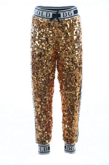 Dolce & Gabbana Women Sequins Long Trousers - FTBBIT FLSA8