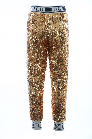 Dolce & Gabbana Women Sequins Long Trousers - FTBBIT FLSA8
